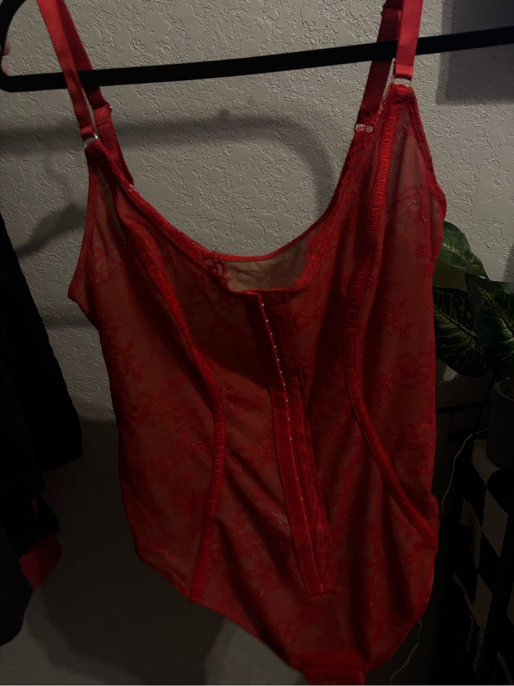 Red Lace Shapewear Bodysuit - Women Intimates